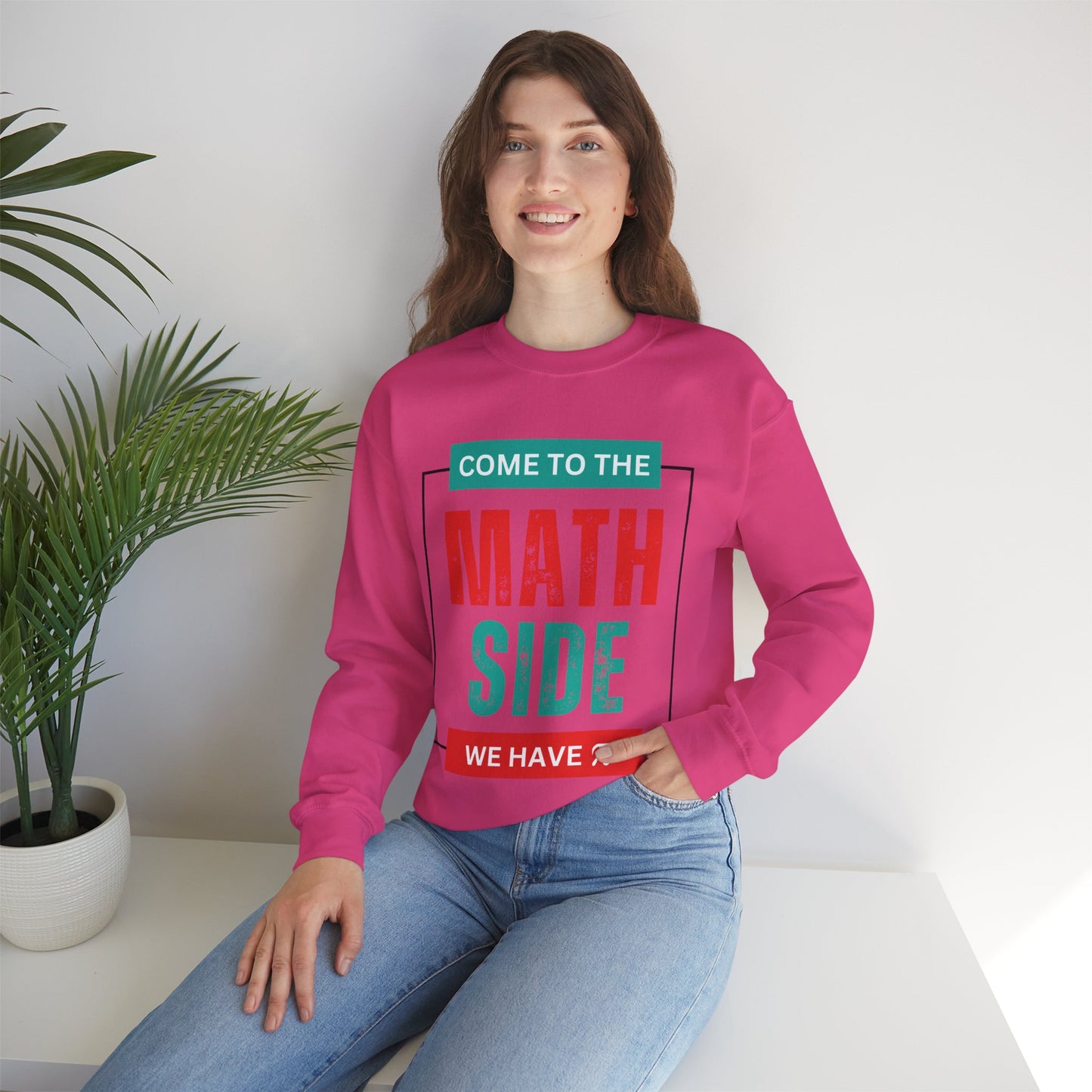 'Come to the Math Side We Have Pi': Funny Math Teacher Sweatshirt