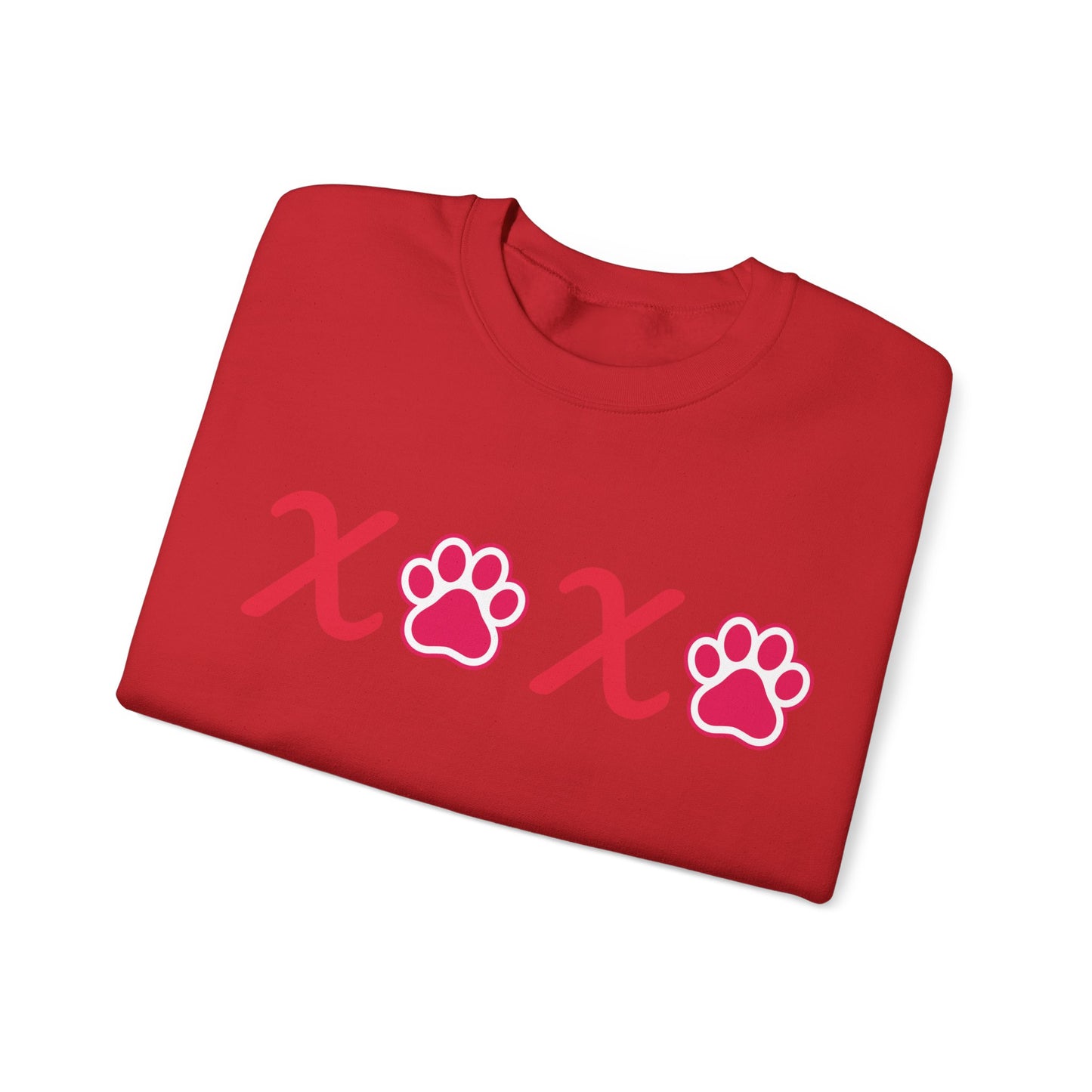 Valentine's Day Dog Lover Sweatshirt - XOXO Unisex Crewneck Sweatshirt