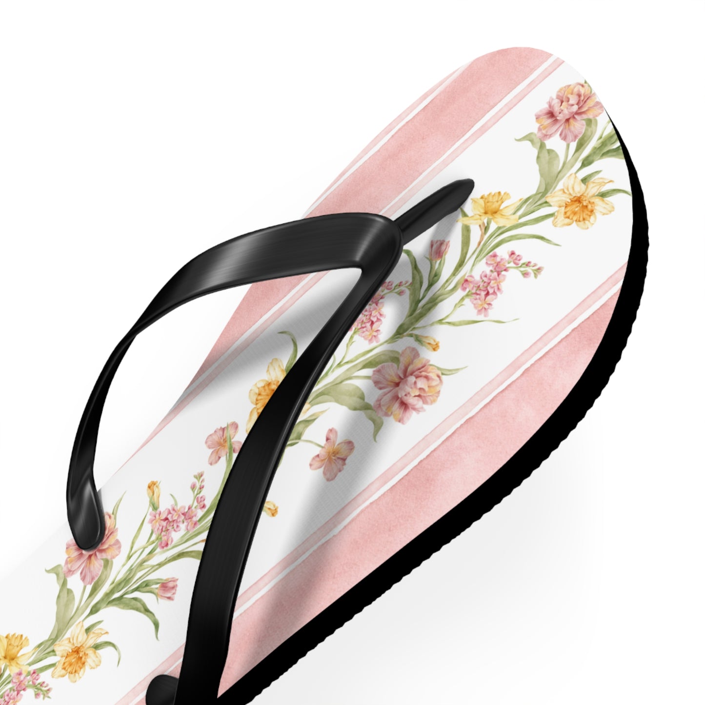 Floral Print Flip Flops - Summer Beach Sandals for Outdoor Relaxation