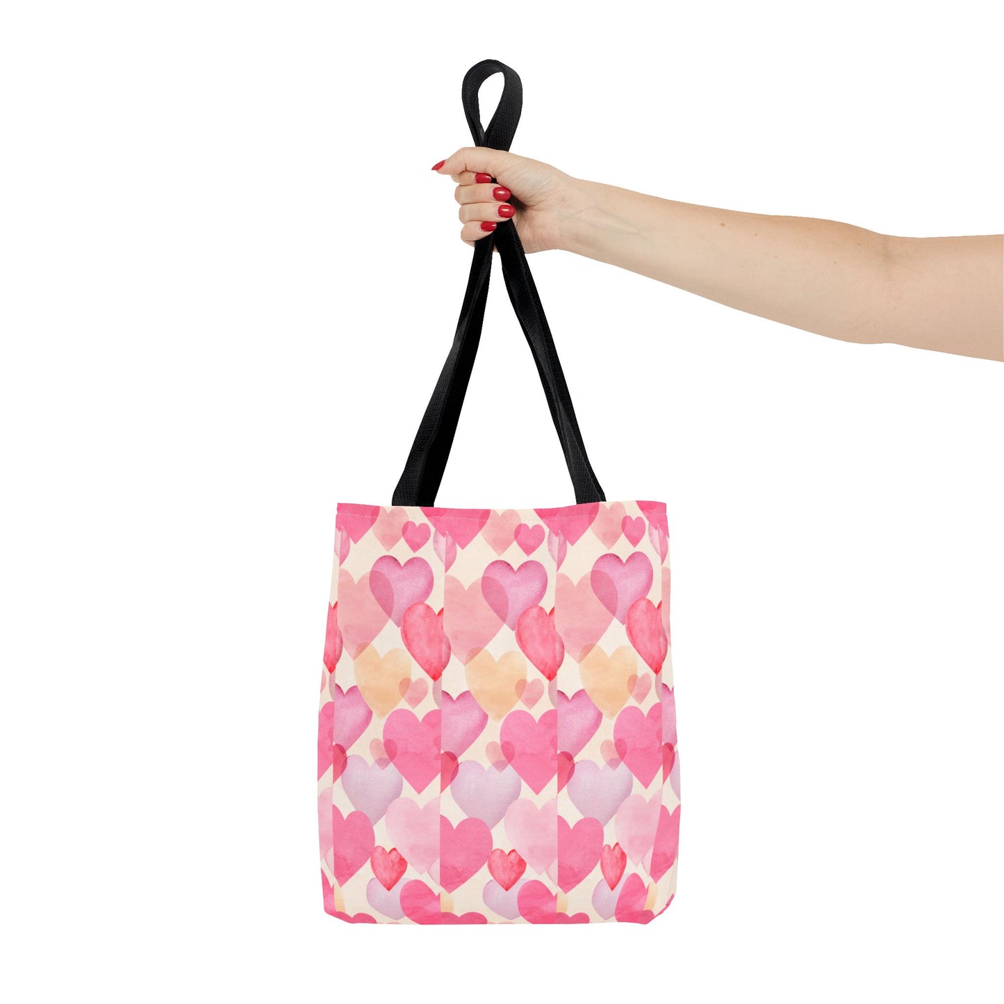 Sweetheart Tote Bag - Pink Heart Design for Everyday Use