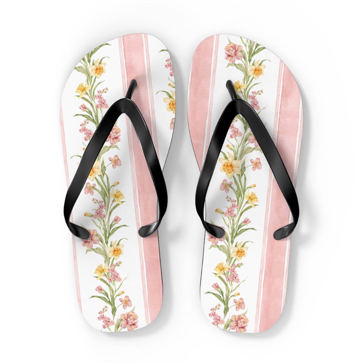 Floral Print Flip Flops - Summer Beach Sandals for Outdoor Relaxation