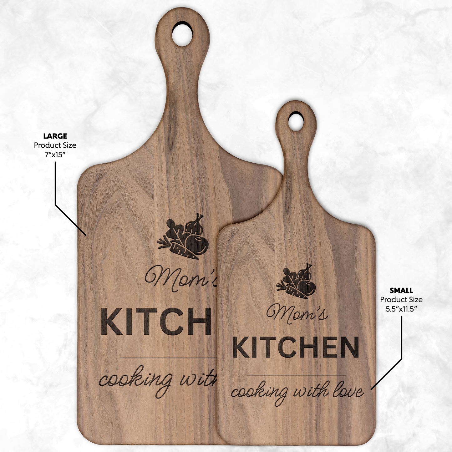 Moms_Kitchen_Wooden_Cutting_Board_Dark_Handle_V_Size_Options_Mockup.png