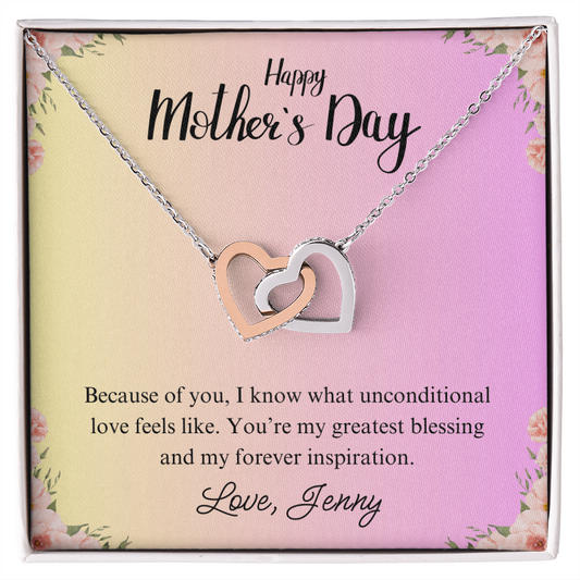Interlocking Heart Mother's Day Necklace
