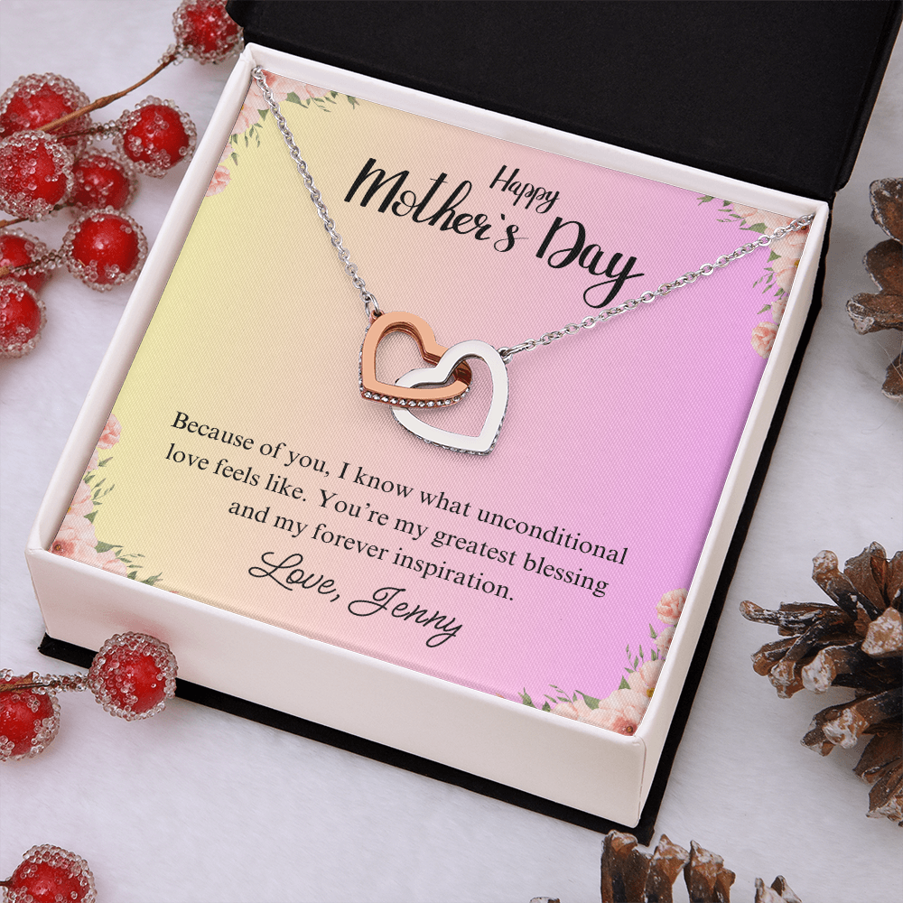 Interlocking Heart Mother's Day Necklace