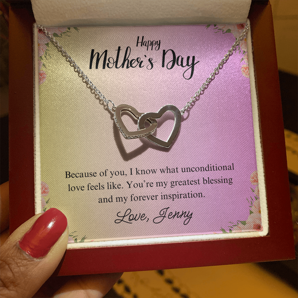Interlocking Heart Mother's Day Necklace