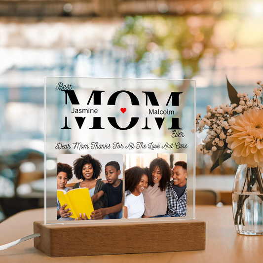 Acrylic LED Mom Appreciation Plaque