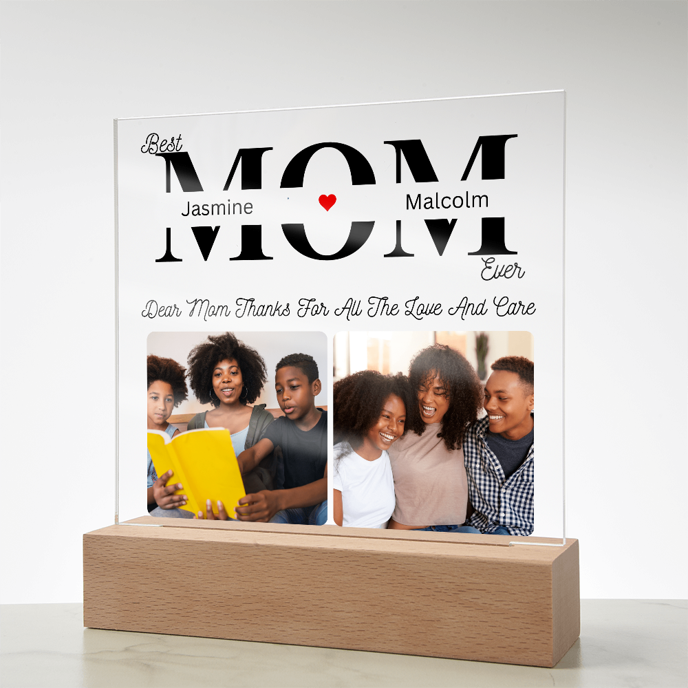 Acrylic LED Mom Appreciation Plaque