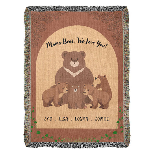 Personalized Woven Mom Blanket