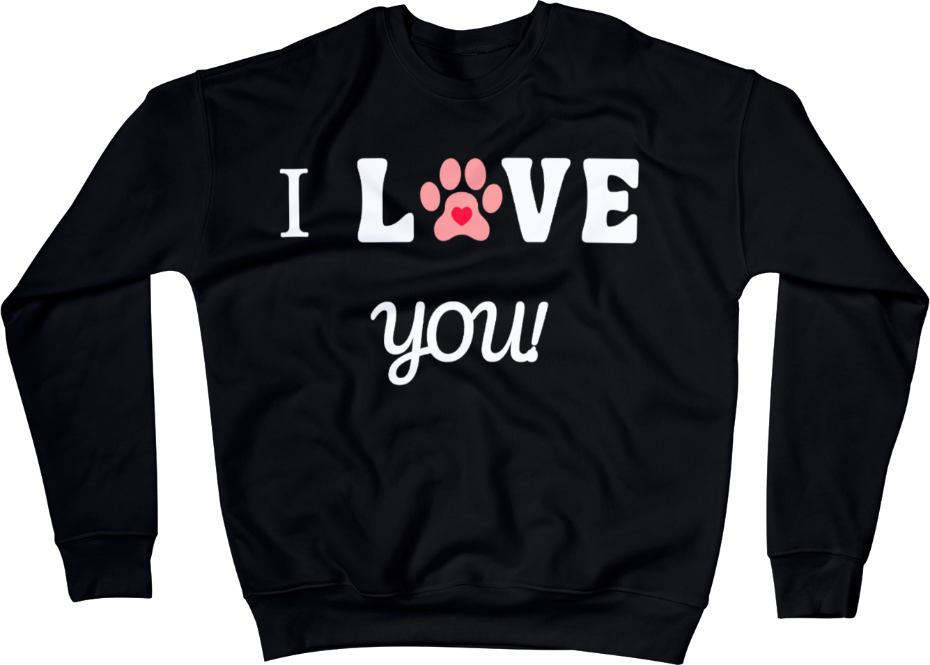 I WOOF YOU -Dog Lover Sweatshirt