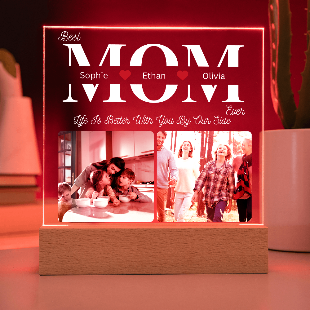 Acrylic LED Mom Appreciation Plaque