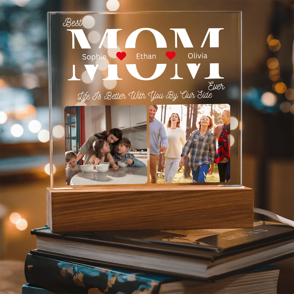 Acrylic LED Mom Appreciation Plaque